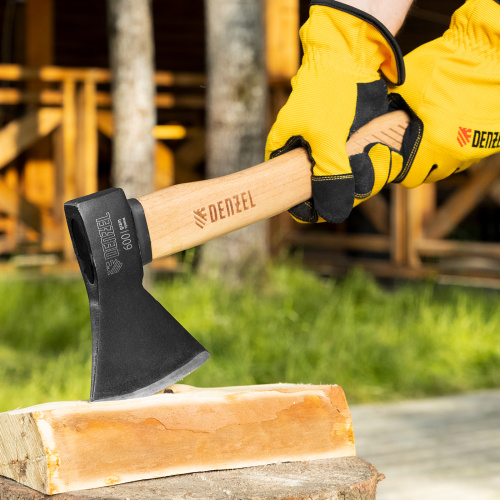 Топор, 600 г, кованый, буковое топорище Denzel по ценам производителя в Екатеринбурге с доставкой по всей России