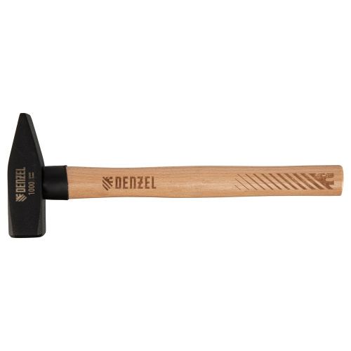 Молоток слесарный, 1000 г, кованый квадратный боек, буковая рукоятка Denzel по ценам производителя в Екатеринбурге с доставкой по всей России