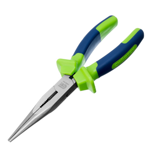 Длинногубцы прямые, 200 мм, двухкомпонентные рукоятки Сибртех по ценам производителя в Екатеринбурге с доставкой по всей России