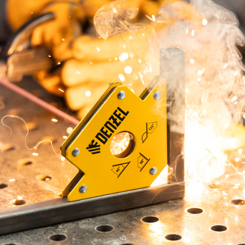 Фиксатор магнитный для сварочных работ, усилие 50 Lb Denzel по ценам производителя в Екатеринбурге с доставкой по всей России