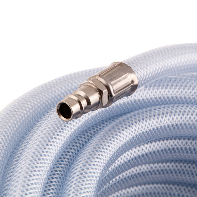 Шланг пневматический ПВХ, 10 x 16 мм, 18 бар, армированный, прозрачный, быстросъемное соединение, 30 м Stels по ценам производителя в Екатеринбурге с доставкой по всей России