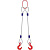 Строп канатный 2СК,  с 2 крюками 4Т x 6,5М по ценам производителя в Екатеринбурге с доставкой по всей России