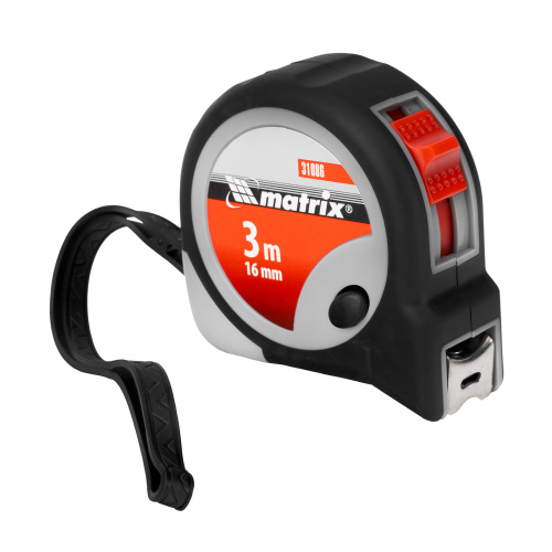 Рулетка Continuous fixation,3 м х 16 мм,двухкомпонентный корпус,плавная фиксация Matrix по ценам производителя в Екатеринбурге с доставкой по всей России