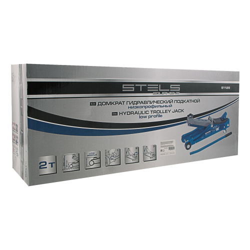 Домкрат гидравлический подкатной, 2 т, Low Profile, 80-380 мм Stels по ценам производителя в Екатеринбурге с доставкой по всей России