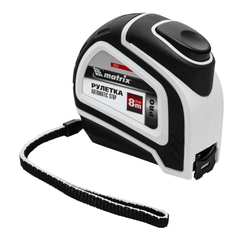 Рулетка Autostop,8 м х 25 мм,двухкомпонентный корпус,автоматическая фиксация,Pro Matrix по ценам производителя в Екатеринбурге с доставкой по всей России