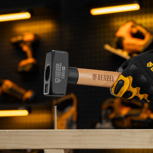 Кувалда, 1000 г, кованая головка, буковая рукоятка Denzel по ценам производителя в Екатеринбурге с доставкой по всей России