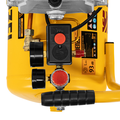 Компрессор воздушный DC1500/24, прямой привод, 1.5 кВт, 24 литра, 220 л/мин Denzel по ценам производителя в Екатеринбурге с доставкой по всей России