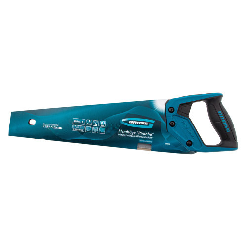 Ножовка по дереву "PIRANHA", 400 мм, 7 TPI, 3D-зуб, тефлоновое покрытие полотна, двухкомпонентная рукоятка Gross по ценам производителя в Екатеринбурге с доставкой по всей России