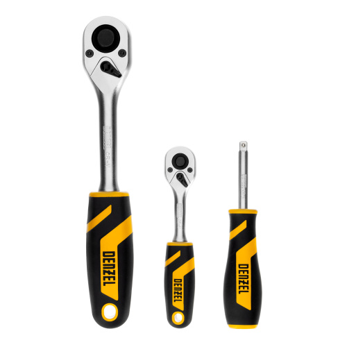 Набор инструментов, 1/2", 1/4", CrV, S2, пластиковый кейс, 82 предмета Denzel по ценам производителя в Екатеринбурге с доставкой по всей России