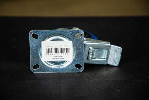 Колесо поворотное резина SRCLb 42 100 мм с тормозом (F) по ценам производителя в Екатеринбурге с доставкой по всей России