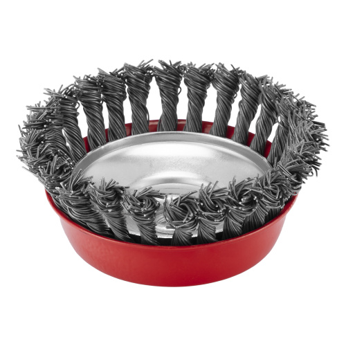 Щетка для УШМ, 125 мм, М14, "чашка", крученая проволока 0.8 мм Matrix по ценам производителя в Екатеринбурге с доставкой по всей России