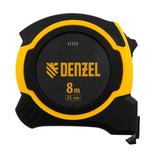 Рулетка 8м х 25мм, двухкомп. корпус, магнитный обрезиненный зацеп Denzel по ценам производителя в Екатеринбурге с доставкой по всей России