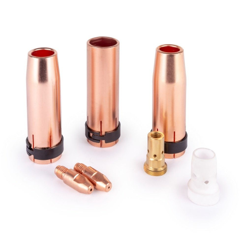 FoxWeld Набор комплектующих MIG-500 (2 наконечника, 3 сопла, 1 держ. након., 1 диффузор газ., пр-во FoxWeld/КНР) купить в Москве с доставкой по всей России | ProtosMarket.ru