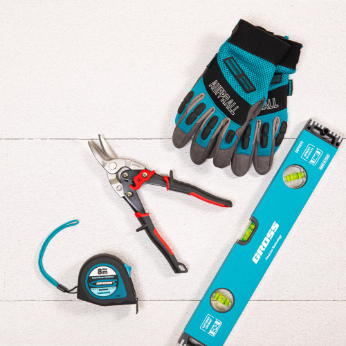 Ножницы по металлу "Piranha", 250 мм, прямой и левый рез, сталь СrMo, двухкомпонентные рукоятки Gross по ценам производителя в Екатеринбурге с доставкой по всей России