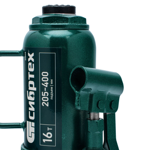 Домкрат гидравлический бутылочный, 16 т, 205-400 мм Сибртех по ценам производителя в Екатеринбурге с доставкой по всей России