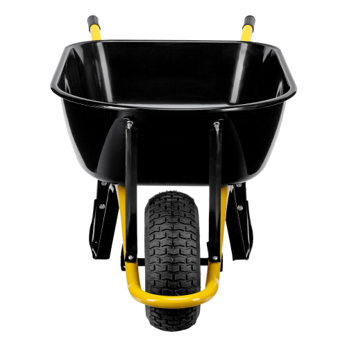 Тачка строительная, усиленная, объем 130 л, 230 кг, колесо 15х6.00-6 Denzel по ценам производителя в Екатеринбурге с доставкой по всей России