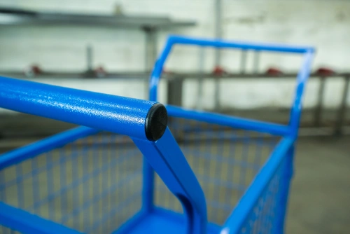 Тележка платформенная TOR ТП-2С (600х900) с бортами из сетки и двумя ручками (колеса 160 мм) по ценам производителя в Екатеринбурге с доставкой по всей России