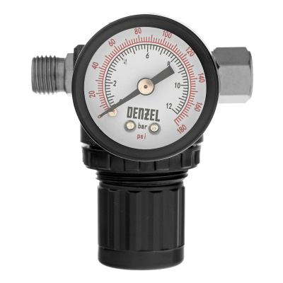 Регулятор давления с манометром R1500, 12 бар, 1/4" Denzel по ценам производителя в Екатеринбурге с доставкой по всей России