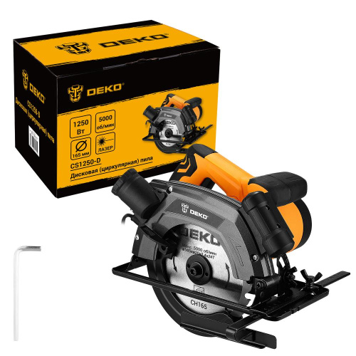 Дисковая (циркулярная) пила DEKO CS1250-D, 1250Вт, 165мм диск по ценам производителя в Екатеринбурге с доставкой по всей России